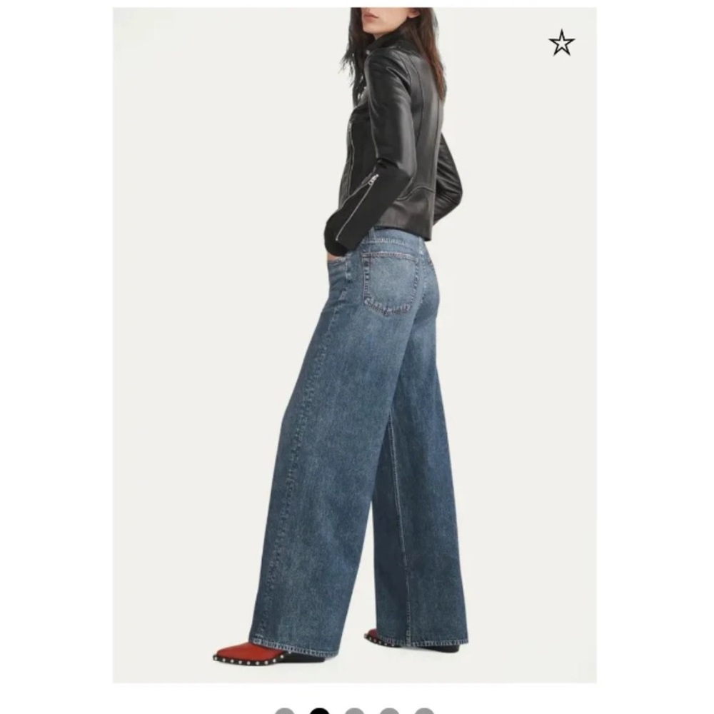 rag & bone Miramar Sofie Wide-Leg Jeans in Kimber - Picture 2 of 9